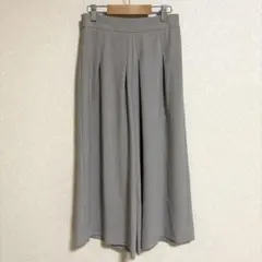 美品 GEORGE RECH ワイドパンツ 36 グレージュ 上品 きれいめ