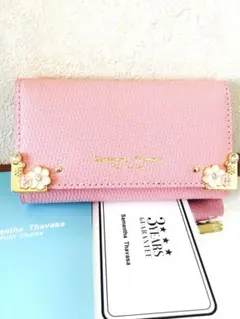 サマンサタバサ プチチョイス フラワーモチーフ　キーケース  ピンク　新品