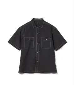 【美品】【希少】BEAMS HEART ブラック 半袖シャツ L