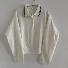 GU アイボリー 薄手ニット　M