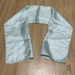 ミントグリーンストライプスカーフ