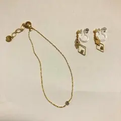 【ANEMONE】イヤリング　ブレスレット　セット