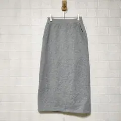 GU ジーユー (S)　ヘビーウェイト スウェット ナロースカート　ポケットあり