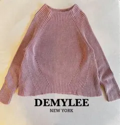 DEMYLEE ピンク 長袖セーター　コットンニット