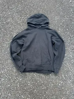 Hanes 無地　ブラック パーカー　90s