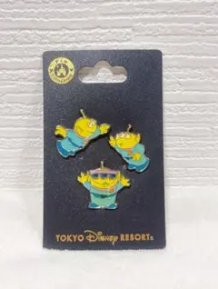 ディズニーリゾート リトルグリーンメン ストラップ ピン キーホルダー