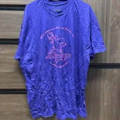 GILDAN XL 紫色 Tシャツ キャラクターイラスト付き