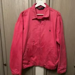 90s ラルフローレンスイングトップ 鬼フェードサーモンピンク