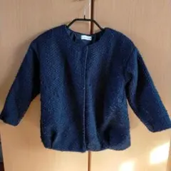 branshes　ブランシェス　ネイビー　ノーカラーコート　110サイズ