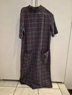 ZARA WOMAN チェック柄ワンピース Mサイズのサムネイル