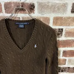 美品❗️ポロ　ラルフローレン ケーブルニット　セーター❗️