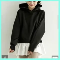 レディース　異素材パーカー　フリル　アメホリ　BEAMS ザラ　アーバンリサーチ