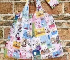 大容量　エコバッグ 軽量　　キャラクター　　スヌーピー　新品