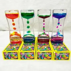 新品☆ インテリアタイマー オイル砂時計 オイルタイマー 置物 卓上 癒し