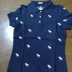 Abercrombie & Fitch ネイビー ポロシャツ レディースМ