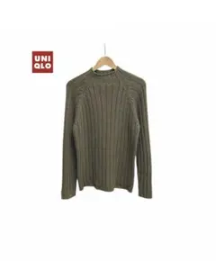 ★ 90s UNIQLO ユニクロ　太リブ　ニット　セーター　ボトルネック