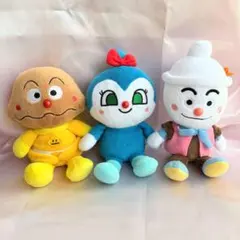アンパンマン ぬいぐるみ 3体セット　カレーパンマン　コキンちゃん　てんどんまん