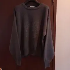 メンズグレー ニットセーター