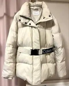 Calvin Klein ベルト付きダウンジャケット L