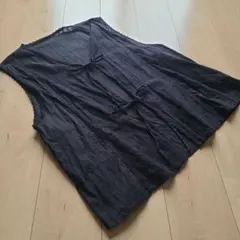 Samansa Mos2　レースベスト　ブラック　極美品
