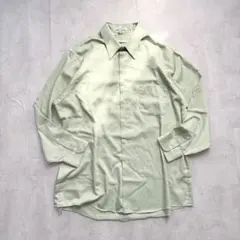 【GEOFFREY BEENE】USA製 サテンレギュラーカラーシャツ XLのサムネイル
