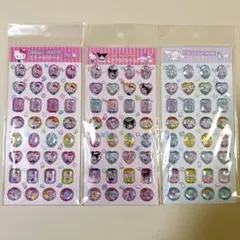 サンリオ ストーンシール 3枚セット キティ シナモロール マイメロ クロミ