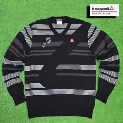 ルコックスポルティフ ゴルフ Ｖネックセーター【ブラック/LL】美品！