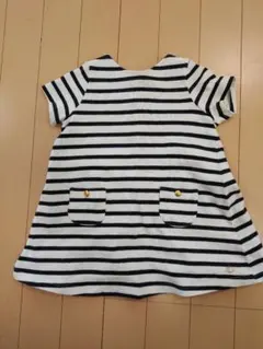 美品]familiarボーダーワンピース70cm - メルカリ