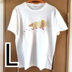 【送料無料】ジブリパーク 魔女の谷限定　Ｔシャツ/フロッキー　ヒン　白　L