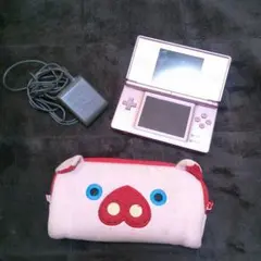 NINTENDO  DS lite ピンク 充電器 ブタさんケースつき