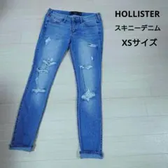 HOLLISTER ホリスター ダメージ加工 レディーススキニーデニムのサムネイル