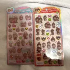 【正規品】モンチッチ うるちゅるポップシール 2種セット