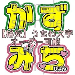 【格安】大橋和也 道枝駿佑 文字パネル 名前うちわ プリント紙 文字うちわ