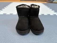 BREEZE/黒 スエード ブーツ ファー裏地/14cm