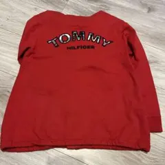 トミー　赤　フード付きパーカー