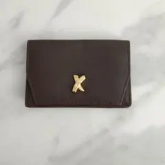 Paloma Picasso パロマピカソ　名刺入れ　パスケース　ブラウン