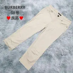 良品　バーバリーロンドン　クロップドパンツ　38号　М　ベージュ　ノバチェック