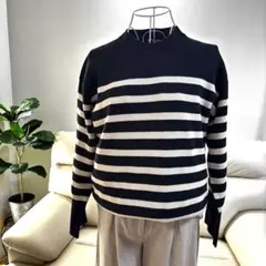 Live in comfort リブインコンフォート ボーダーニット S 美品