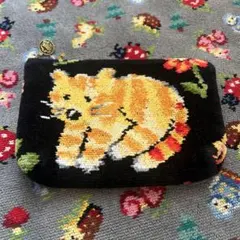 【FEILER】猫柄　ポーチ