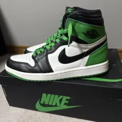 値下げ！NIKE AIR JORDAN 1 HIGH セルティックス ラッキーグ