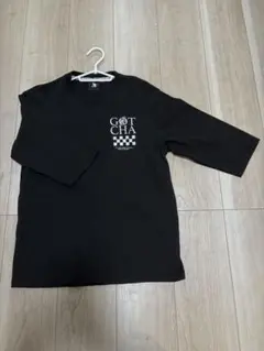 GOTCHA 五分袖 Tシャツ ブラック XS