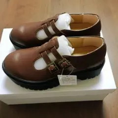 ehka sopo ダブルストラップパンプス Sサイズ茶色 サマンサモスモス