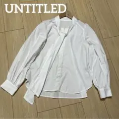 UNTITLEDボウタイブラウス 極美品 アンタイトル　M相当