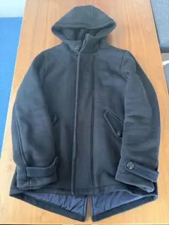 BLUEBLUE ブルーブルー ヘビースウェット裏ボア コート ジャケット 黒