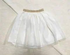 期間限定値下げ　GAP Kids ホワイトチュールスカート (10)