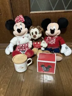 ディズニー ミニーマウス・ミッキーマウス ぬいぐるみ マグカップ セット