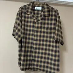 シップス　オンブレチェックオープンシャツ