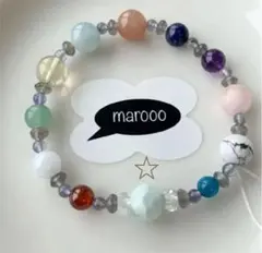 天然石ブレスレットオプティ様効能オーダー①ムーンストーンラピスラズリアクアマリン