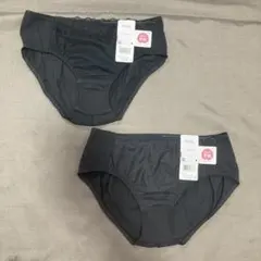 ウイングティーン　パンツがくいこみにくい【ｎｏｎ！ＰＫ】ショーツ 黒 L ×2枚