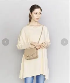 美品★ BY サイドスリットVネックポンチョカットソー